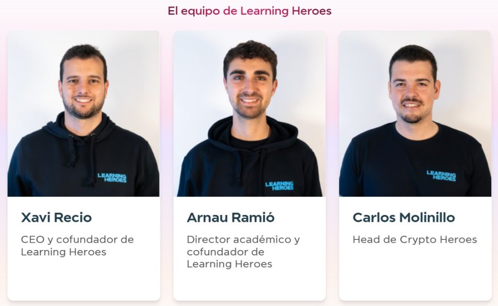 opinion curso crypto heroes.
Profesores de Learning Heroes Academy