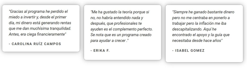 Mapi Amela opinion Finanzas Extraordinarias para gente normal 